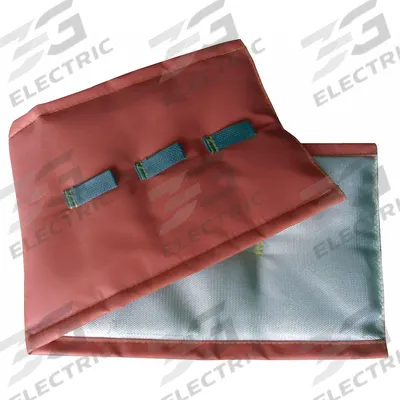 HI TEMP Welding Pipe Wrap: Fiberglass, Silicone, 1 ft Wd - Silicone-Coated Fiberglass Pipeline Cooling Wraps