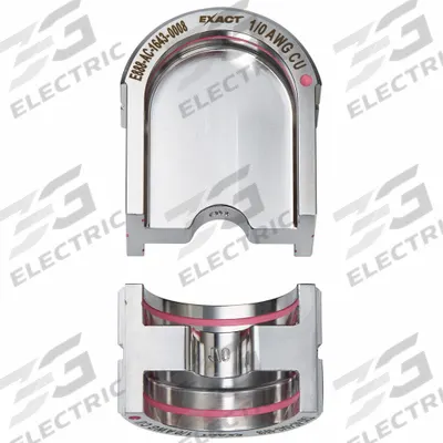 MILWAUKEE Upper and Lower Crimping Die: 1/0 AWG, U Style Dies, For Use With 2779-22 - Milwaukee Replacement Crimping Dies