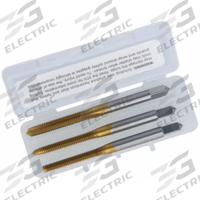 CHICAGO-LATROBE Tap Kit: #8-32 UNC, H3 / 2B, 2 Flute - Three-Piece Hand Tap Sets