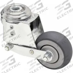 APPROVED VENDOR Bolt-Hole Caster: Swivel, Side Brake, 3 in Wheel Dia., 1 1/4 in Wheel Wd, Rubber (MPN P16S-RP030K-H). Key specifications — Wheel Bearing Type: Ball; Brand: APPROVED VENDOR; Roll Up: Swivel with Brake.