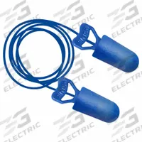 BIOSOFT Earplugs: Bullet, 32 dB NRR, Metal-Detectable, Corded, Disposable, Push-In, Blue, 100 PK (MPN PF-D). Key specifications — Earplug Color: Blue; Brand: BIOSOFT; Style_Subhead: Corded.