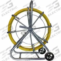 ELECTRIDUCT Cable Rodder: 500 ft Lg, 15 N/mm Tensile Strength, Round, Fiberglass, Reel Stand Case (MPN TL-BJT-CR12-500W). Key specifications — attr380234: ELECTRIDUCT; attr380237: Reel Stand.