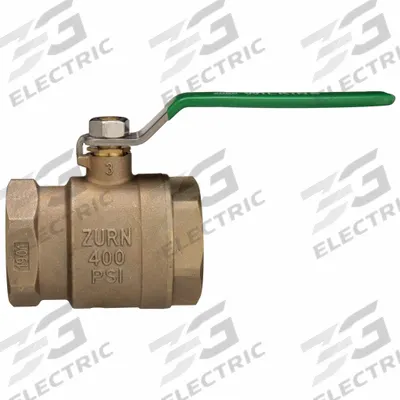 WILKINS Manual Two-Way Ball Valve: 1 1/2 in, Bronze, Straight, FNPT x FNPT, Full Port - Bronze Ball Valves