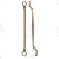 AMPCO Box End Wrench: Natural, 8 mm_9 mm Head Size, 6 in Overall Lg, Offset, 15° Head Offset Angle (MPN 1004). Key specifications — attr309427: Natural; attr309429: No; attr324926: AMPCO.
