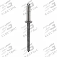 Blind Rivet,1 5/8 in L,1/8 in dia,PK500: Inch, 1 5/8 in Overall Lg, 17/32 in Body Lg, Dome, 500 PK (MPN U34130.012.0046). Key specifications — Brand: APPROVED VENDOR.