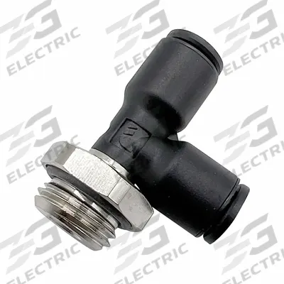 LEGRIS Push-Fit Tee Fitting: 12 mm Pipe x 12 mm OD x 1/4 in Pipe Size, Polymer - Nylon & Nickel-Plated Brass Tube Fittings