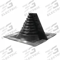 8"H-W Plastic Roof Vent Pipe Boot: For Pitched Roof, Square Base, For 1 Pipes, 4 in Max Pipe (MPN 14049). Key specifications — Top Opening: Open; Material - Collar: Plastic; Brand: OATEY.