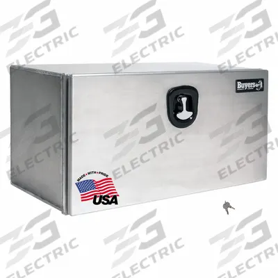 BUYERS PRODUCTS Underbody Truck Box: Underbody Truck Box, Single Drop-Down Door Door, Silver - Single Drop-Down Door Boxes