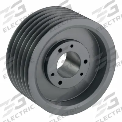APPROVED VENDOR V-Belt Pulley: 8V1500, 6 Groove, 15 in OD, Bushed Bore - Bushed-Bore Cast-Iron Wedge V-Belt Pulleys