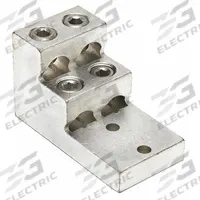 BURNDY Mechanical Connector: For Wire Size 2 AWG – 600 kcmil, 4 Wire Terminations (MPN K22A36U2). Key specifications — Brand: BURNDY; Lug Material: Tin-Plated Aluminum.