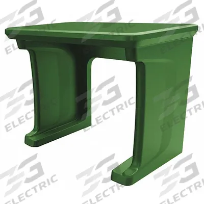 CORTECH Freestanding Desk: Green, 29 in Overall Ht, 30 in Overall Wd, 24 in Overall Dp - Floor-Mount Desks