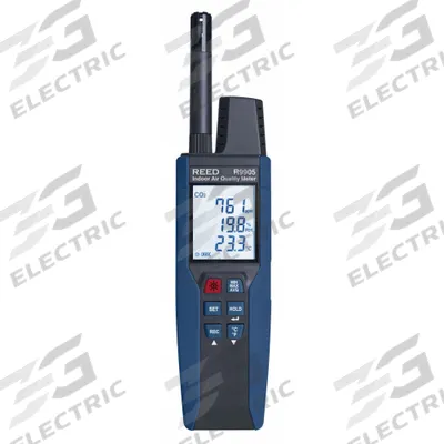 REED INSTRUMENTS Indoor Air Quality Meter: Calculates Averages/LCD Display, Carbon Dioxide - Gas Analyzers for Carbon Dioxide