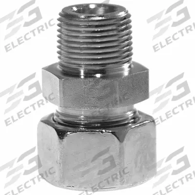 ERMETO Compression Fitting Adapter: 10 mm OD Size, 1/4-18 Thread Size - Flareless Bite-Type Steel Compression Fittings