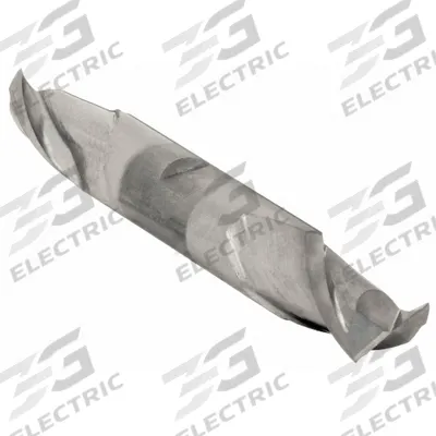 CLEVELAND Square End Mill: High Speed Steel, TiCN Coated, Double End, 2 Flute - Double-End High-Speed Steel Square End Mills