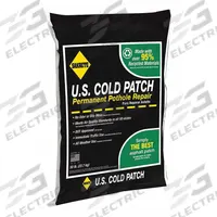 SAKRETE Cold Patch: US Cold Patch, Recycled Asphalt Mix, 50 lb Container Size, Bag, Asphalt (MPN 60450007-56). Key specifications — Series: US Cold Patch; Brand: SAKRETE.