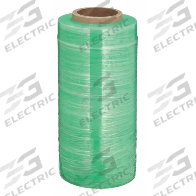 APPROVED VENDOR Stretch Wrap Film: 80 ga Gauge, 18 in Overall Wd, 1,500 ft Overall Lg, Green - Cast Color-Coded Stretch Wrap
