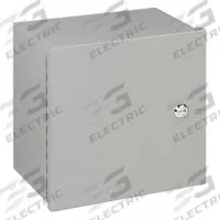 WIEGMANN Enclosure: Steel, 10 in x 10 in x 4 in, NEMA 1, Solid Cover, Hinged, Painted (MPN N1C101004). Key specifications — Brand: WIEGMANN; Closure Method: 1/4-Turn Latch; Knockouts: Not Included.