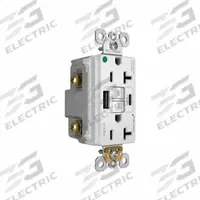 USB Receptacle: Duplex, 5-20R, 2 USB Ports, USB Type A/C, White, 125V AC, 20 A, GFCI (MPN 2097HGTRUSBACW). Key specifications — Brand: PASS & SEYMOUR.