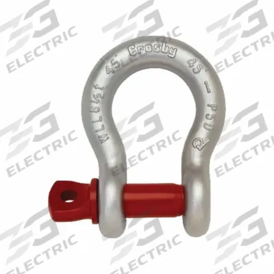CROSBY Anchor Shackle: Anchor Shackle, 1,500 lb Working Load Limit, 7/8 in Compatible Sling Wd - Anchor Shackles for Lifting