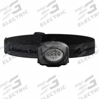 PRINCETON TEC Safety-Rated Headlamp: 78 lm Max. Brightness, 130 hr Max Run Time, 50 m Max Beam (MPN QUAD-BK). Key specifications — Brand: PRINCETON TEC; Battery: 3 AAA.
