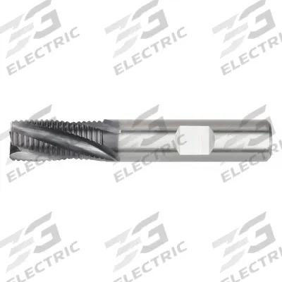 WIDIA HANITA Roughing End Mill: Carbide, AlTiN Coated, 4 Flute, Fine Pitch, 3/8" Mill Dia - Corner-Chamfer Carbide Roughing End Mills for Steel & Cast Iron