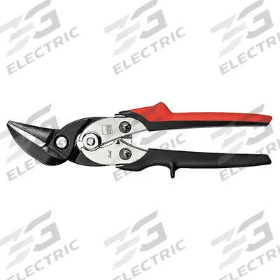 BESSEY Aviation Snip: Left, 10 1/4 in Overall Lg, 2 in Cutting Lg, Steel, Plastic - Offset Aviation Snips