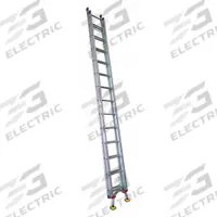 TIVOLI Extension Ladder: 28 ft Ladder Size, Aluminum, 300 lb Load Capacity, 55 lb Wt, 2 Sections (MPN PROX28). Key specifications — Color: Silver; Brand: TIVOLI; Included Features: Automatic Ladder Lock; Removable Fly: Fixed.