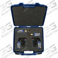 YELLOW JACKET Charging Kit: Pressure/Temp, Pressure/Temp, -40°F to 266°F, -14.7 psi to 725 psi (MPN 67072). Key specifications — Includes: (2) YJACK® Wireless Temperature Clamps; App Compatibility: YJACK VIEW®; Measures: Pressure/Temperature; Series: YJACK®; Brand: YELLOW JACKET.