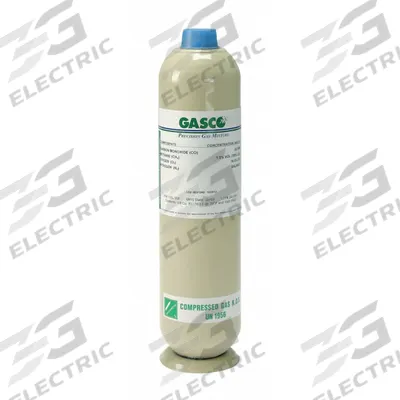 GASCO Calibration Gas: Air, Disposable, +/-5% Accuracy, CH4, Calibration Gas - Calibration Gases for Portable Gas Detectors