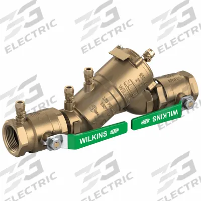 ZURN WILKINS Backflow Preventer: 950XL3, 1 1/4 in Pipe Size, MNPT x MNPT, 15.25 in Overall Lg - Zurn Double Check Backflow Preventers