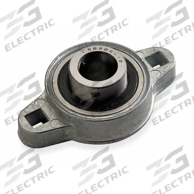 DAYTON 2 Bolt Flange Bearing: Radial Ball, 1 in Bore, Zinc, Set Screws - General Purpose Flange-Mount Ball Bearings
