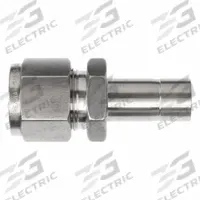 BRENNAN INDUSTRIES Compression Fitting Straight: 1/2 in OD x 1/2 in OD Fitting Size, Stainless Steel (MPN NS2406-08-08-SS). Key specifications — Series: NS2406; Brand: BRENNAN INDUSTRIES.