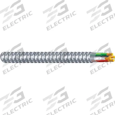 SOUTHWIRE Metallic Clad Building Cable: 6 AWG, 3 Conductors, Copper, 2,500 ft, Aluminum - Standard Metal-Clad Cables