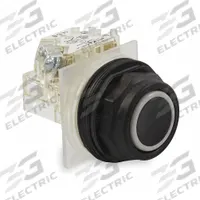 SCHNEIDER Flush Push Button Operator: Non-Illuminated, Flush Profile, Non-Metallic, 30 mm, 1NO (MPN 9001SKR1BH5). Key specifications — Brand: SCHNEIDER; Action: Momentary; Series: 9001SK; Push Button Material Type: Non-Metallic.
