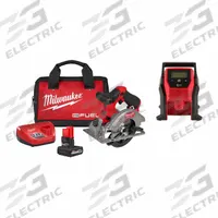 MILWAUKEE Tool Combination Kit: 2 Tools, Circular Saw/Inflator, 12 V DC Volt, Battery Included (MPN 2521-21HO, 2475-20). Key specifications — attr1176460: Inflator.