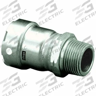VIEGA MEGAPRESS Crimp Adapter Fitting: 1 1/2 in Pipe x 1 1/2 in Pipe Size, Press-fit x MNPT - Stainless Steel Press Fittings