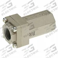SMC Pneumatic Check Valve: Bushing, 1/4 in NPT, 1/4 in NPT, 1 MPa Max. Pressure (MPN AK2000-N02). Key specifications — attr291949: 1/4 in NPT; attr291950: 1/4 in NPT; attr291957: Aluminum Die Cast (Body); Aluminum Die Cast (Cover); NBR (O-Ring); POM (Valve); attr294749: SMC.