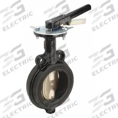MILWAUKEE VALVE Butterfly Valve: 6 in Pipe Size, Concentric, 250 psi Max. Pressure (CWP), Wafer, 10 (MPN HW232B). Key specifications — Brand: MILWAUKEE VALVE; Handle Type: Lever; Disc Material: Ductile Iron.