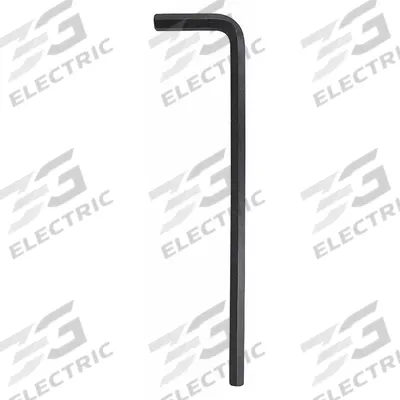 WESTWARD Hex Key: 0 Ball Ends, 3/16 in Tip Size, SAE, Long, Alloy Steel, Black Oxide - L-Shaped Hex Keys