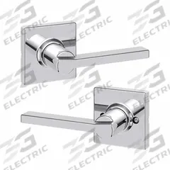 KWIKSET Door Lever Lockset: Passage Lever Locksets/Storeroom Lever Locksets, Chrome, ADA Compliant (MPN 200CSL-SQT-26-6AL-RCS). Key specifications — Ligature Resistance: Not Ligature-Resistant; Brand: KWIKSET; Lockset Function ANSI Code: F75; Visual Indicator Message: No Message; Lockset Style: Rose; ADA Compliant: Yes; ANSI Lockset Function: Hall; Finish: Bright Chromium-Plated : Zinc.