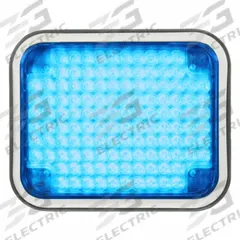 CODE 3 Perimeter Light: Emergency Vehicle Perimeter Light, Blue, 9.6 W Watt, Blue, SAE J595 Class 2 (MPN 85BZB). Key specifications — Brand: CODE 3; Lens Color: Blue; Number of Flash Patterns: 20; Installation Type: Permanent; Operating Voltage: 12/24V DC; Light Class Rating: SAE Class 2.