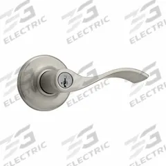 KWIKSET Door Lever Lockset: Office Lever Locksets, Nickel, ADA Compliant (MPN 405BL-15-SMT-6AL-RCS). Key specifications — attr1024149: Not Ligature-Resistant; attr1011488: KWIKSET; attr1011524: No Message; attr1011506: Rose; attr1011485: Yes; attr1059461: Satin Nickel-Plated : Zinc.