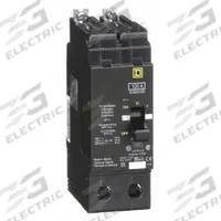 SQUARE D Miniature Circuit Breaker: 100 A, 277/480V AC, Single Phase, 18kA at 277/480V AC, 2 Poles (MPN EDB24100). Key specifications — Phase: Single; Amps: 100 A; AC Voltage Rating: 277/480V AC; Max. AIR Rating: 18kA at 277/480V AC; For Use With: Square D NF Panelboards; Brand: SQUARE D.