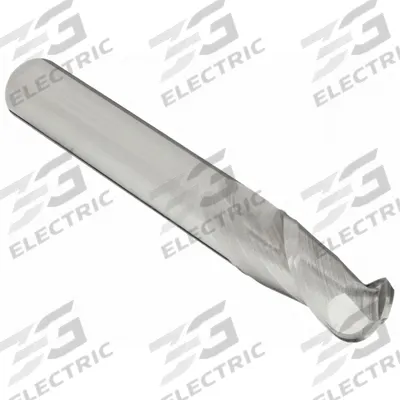 OSG Ball End Mill: Carbide, 2 Flute, 3/16" Mill Dia, 5/8" LOC, 2" OAL (MPN 402-1875-BN) - General Purpose Carbide Ball End Mills