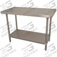 ADVANCE TABCO Work Table: Fixed Ht, Stainless Steel, 72 in x 30 in, 525 lb Overall Load Capacity (MPN VSS - 306-GR). Key specifications — Brand: ADVANCE TABCO.