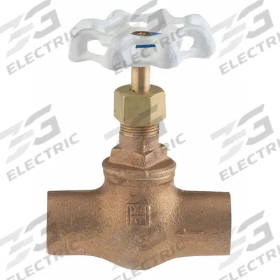 MILWAUKEE VALVE Globe Valve: For Gas/Oil/Water Media, Bronze, Z-Body, 1/2 in Pipe Size - Lead-Free Bronze Straight-Body General-Service Globe Valves
