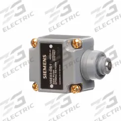 SIEMENS Limit Switch Head: Plunger, Side, 3SE03 Series (MPN 3SE03-DS1). Key specifications — Compatible with Series: 3SE03; Actuator Location: Side; Brand: SIEMENS; Roller Position: Side; Action: Momentary.