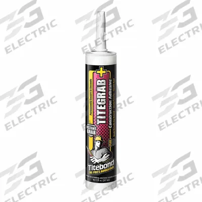 TITEBOND Construction Adhesive: Titegrab Plus, 9 fl oz, Cartridge, Cream - General Purpose Construction Adhesives