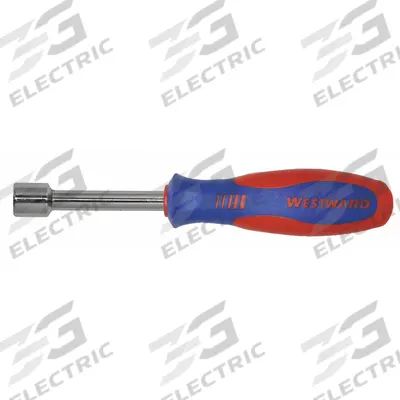 WESTWARD Hollow Round Shank Nut Driver: Straight, SAE, Without Magnetized Tip, Std - Standard Nut Drivers