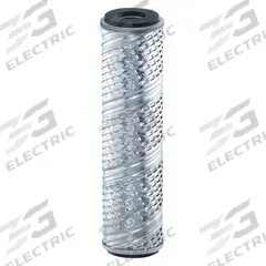PARKER Water Filter Cartridge: 0.5 micron, Pleated, 7 gpm, ETP Steel, 19 3/4 in Overall Ht (MPN FPE320-0.5V). Key specifications — Brand: PARKER; Filter Media: ETP Steel.